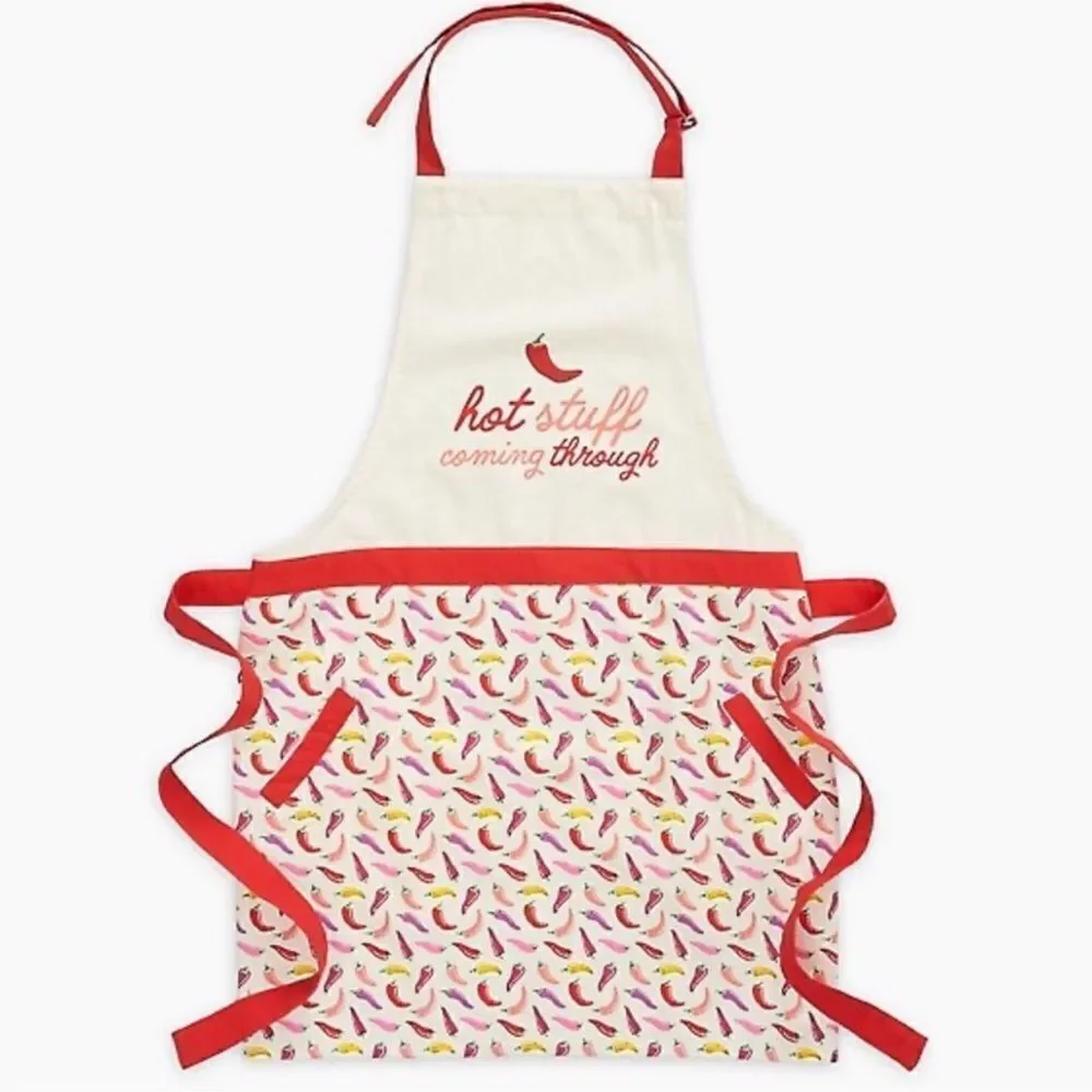 PAPER SOURCE Too Hot to Handle Hot Stuff Coming Through Gift Apron